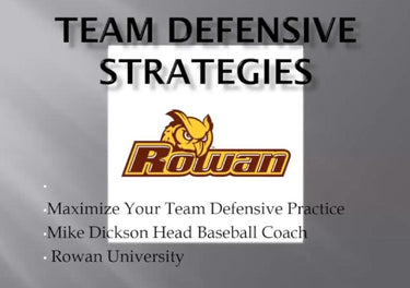 Mike Dickson - Successful Team Defensive Strategies